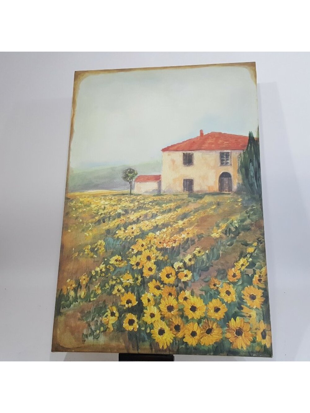 Sunflower House In Country Canvas Print Wall Art Home Decor Picture Modern Room
